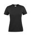 Womens/ladies Heavier Pro T-shirt Black Printer-1