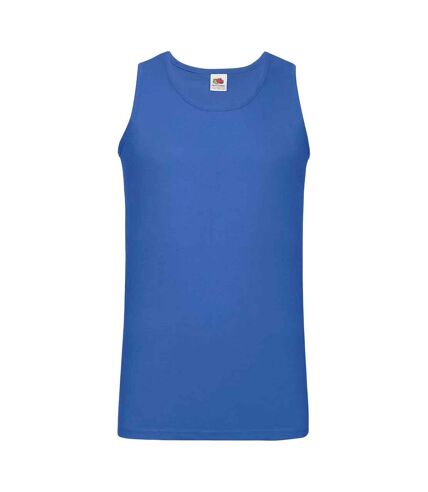 Unisex adult valueweight athletic tank top royal blue Fruit of the Loom