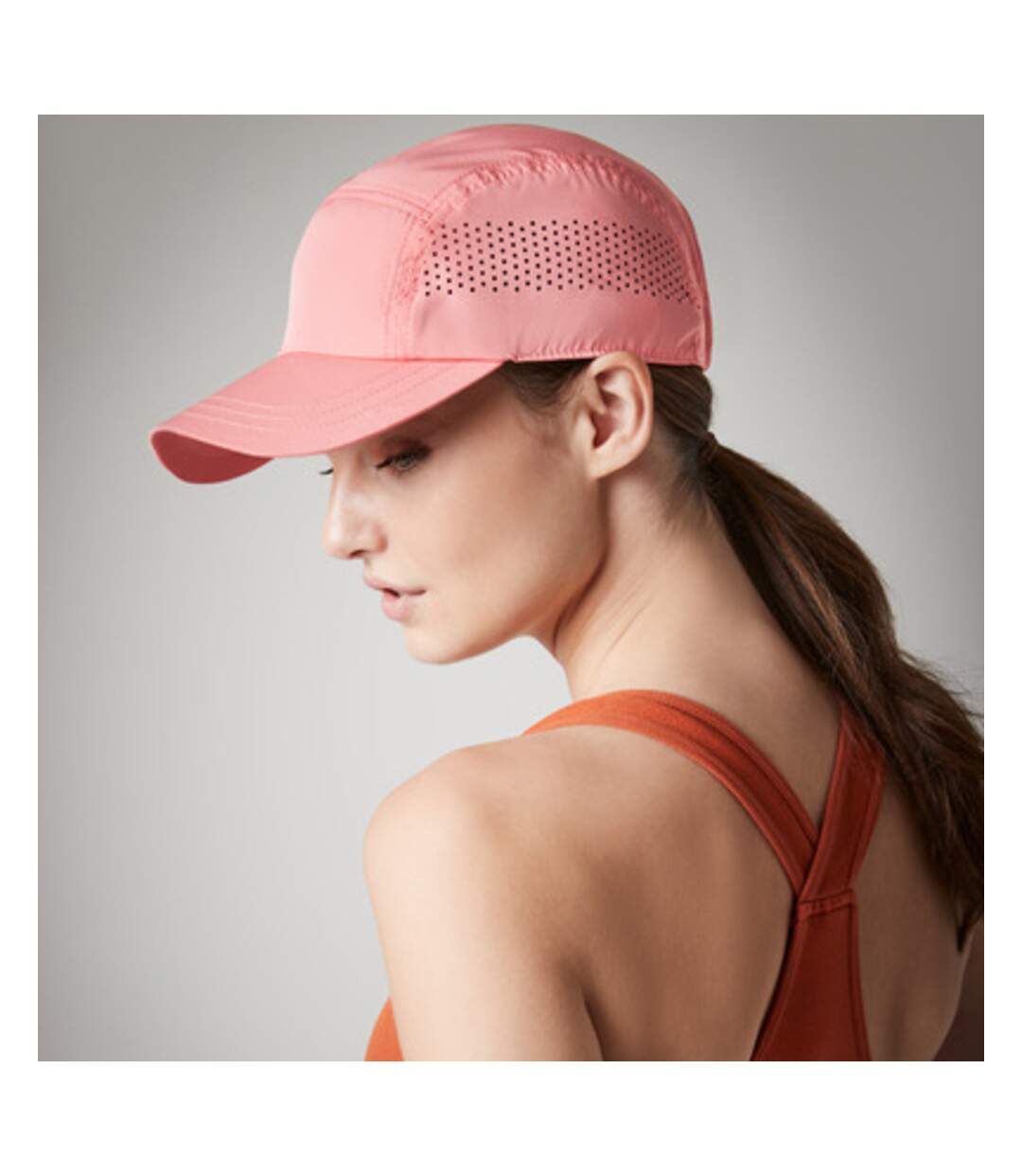 Casquette technical orange clair Beechfield-3