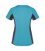 T-shirt shanghai femme turquoise vif / anthracite Roly