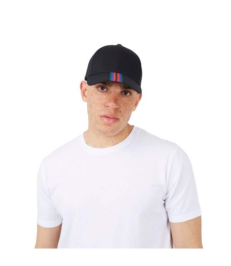 Stripe Detail Cap Black Yellow Brave Soul