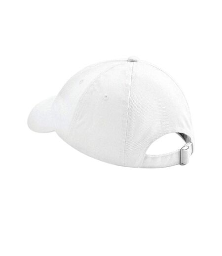 Casquette 100% coton épais adulte unisexe blanc Beechfield