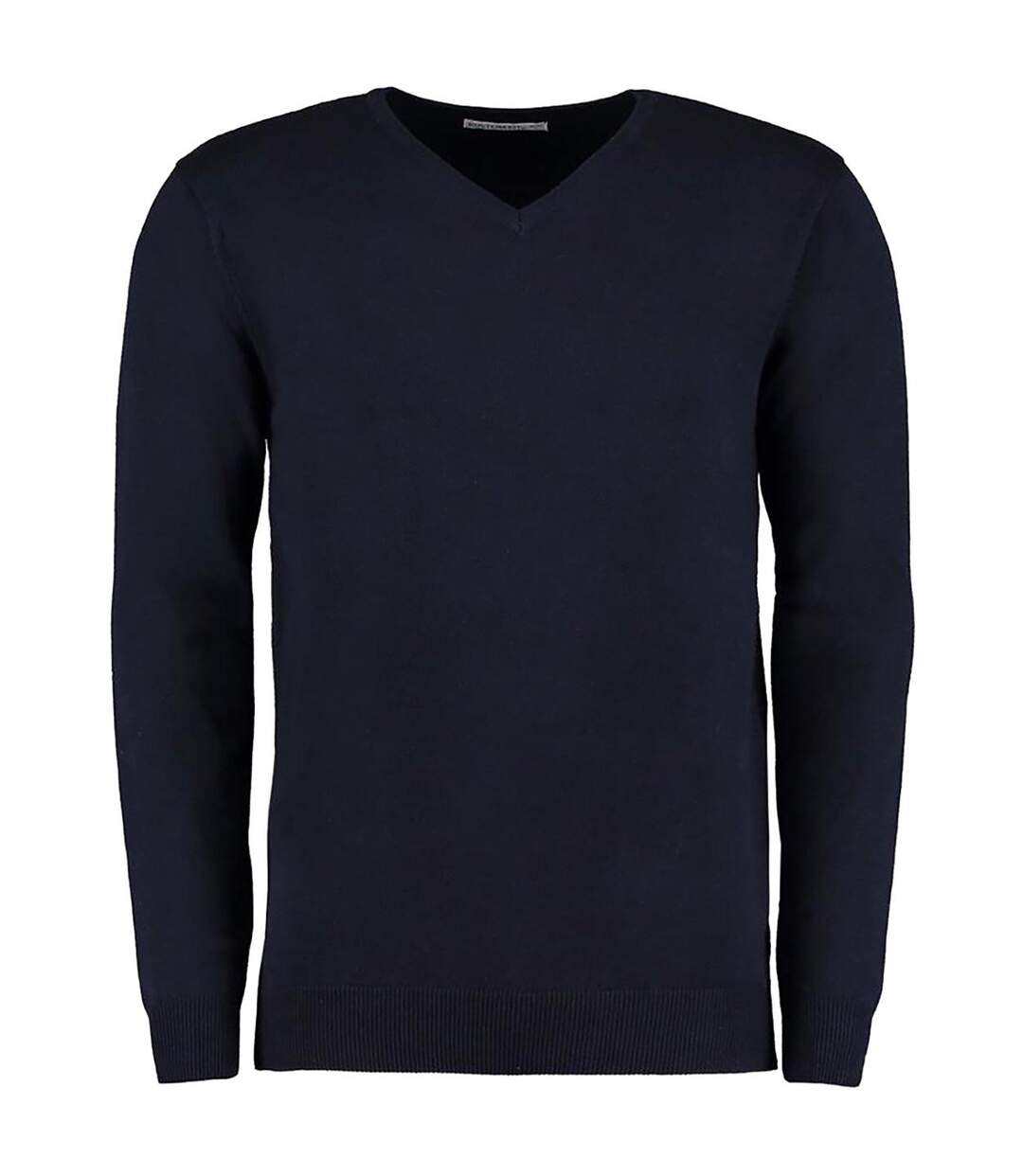 Arundel Pull À Col En V Homme Bleu Marine Kustom Kit-1