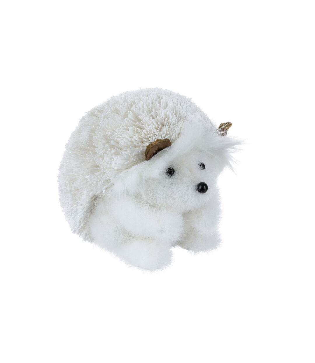 Hérisson Boule Déco Cocon 14cm Blanc-1