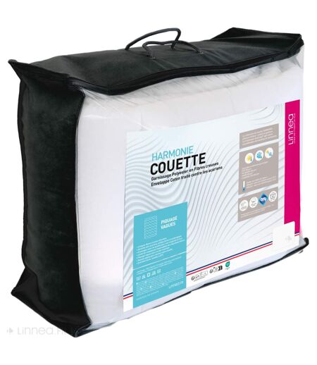 Couette polyester HARMONIE fibre creuse siliconée Chaud (hiver)