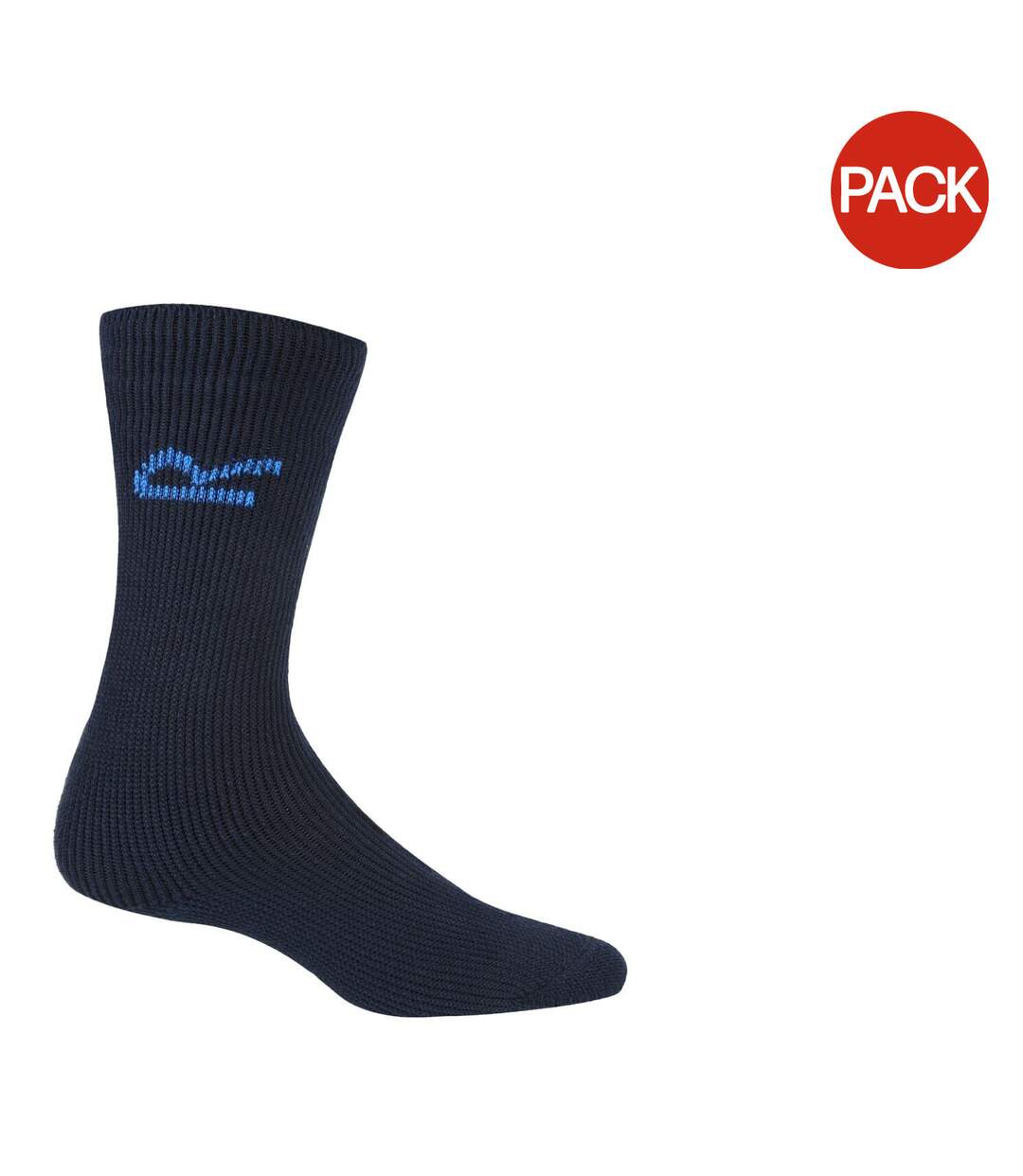 Lot de 5  Loop chaussettes thermiques paires homme bleu marine Regatta-1