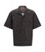 Mens Print Oversized Shirt Black Hugo-1