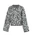 Pull Motif/style Imprimé Léopard Femme Noir Gris Biba-1