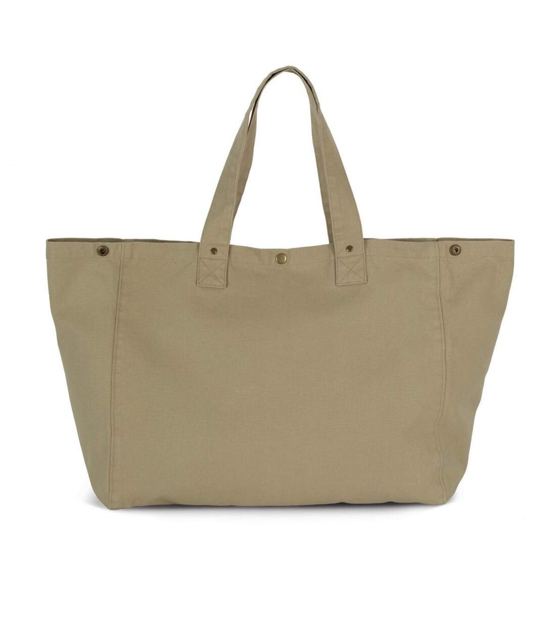 Sac shopping en coton délavé - KI3208 - vert olive gray