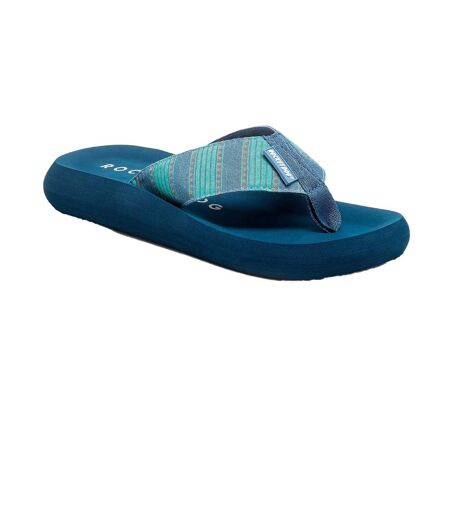 Womens/ladies spotlight rome flip flops blue Rocket Dog