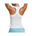 Débardeur blanc femme adidas club-2