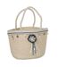 Panier de Plage Perles 'Floches 45cm Écru & Bleu-1