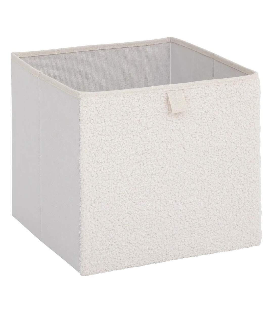 Boîte de Rangement Bouclette 31x31cm Blanc-1