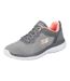 Womens/ladies bountiful quick path plain trainers grey/coral Skechers-1