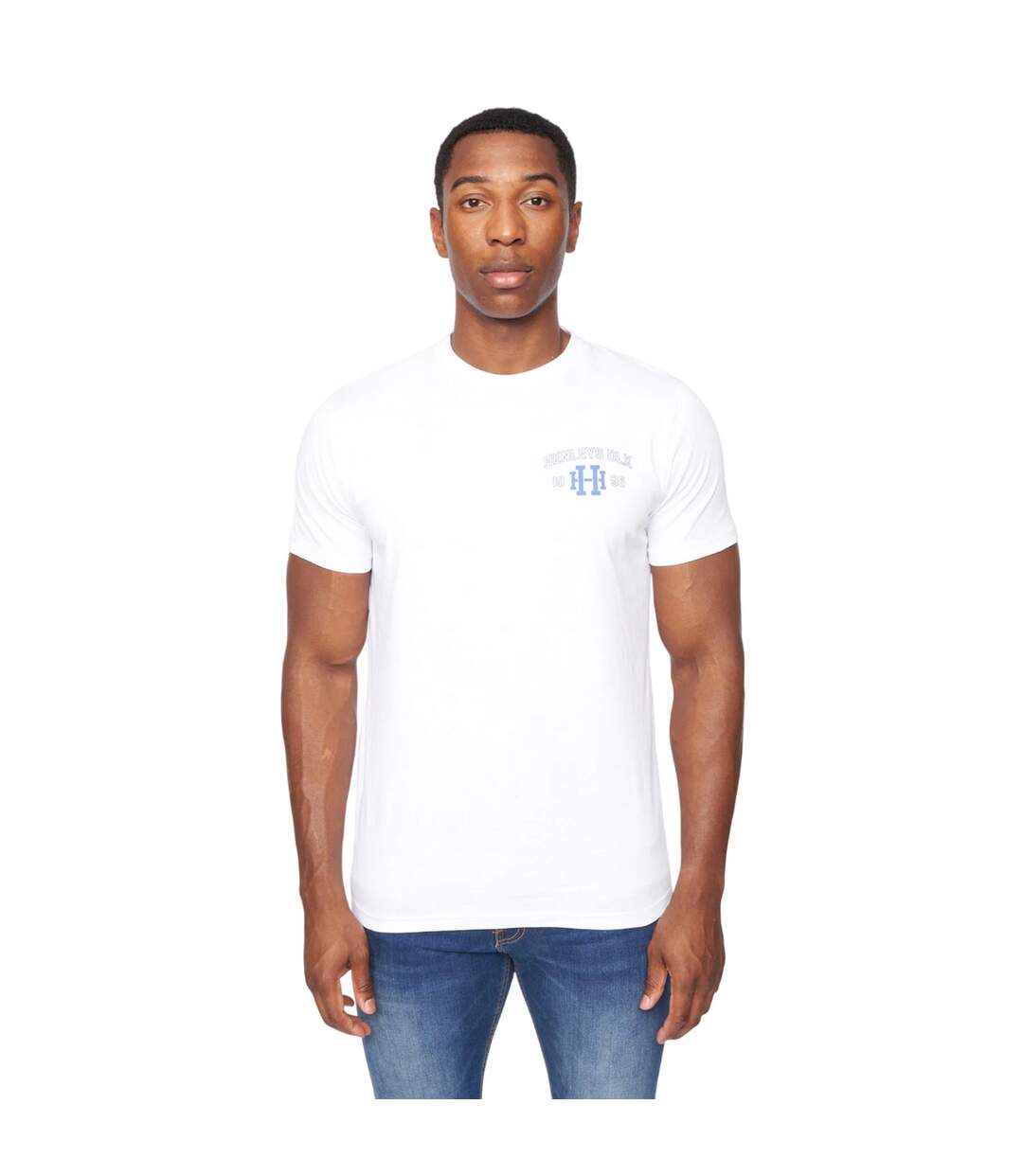 T-shirt edgeton homme blanc Henleys-1