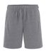 Comfy Co Mens Elasticated Lounge Shorts (Charcoal)