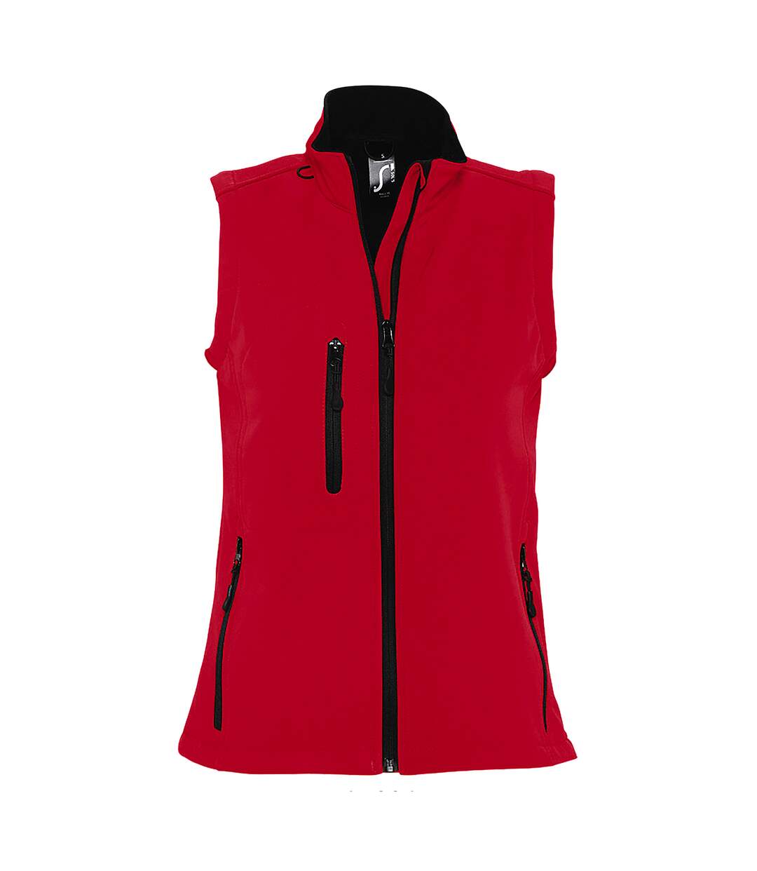 Veste softshell sans manches rallye femme rouge SOLS