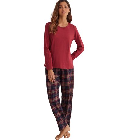 Pyjama pantalon top manches longues PLAID Selmark