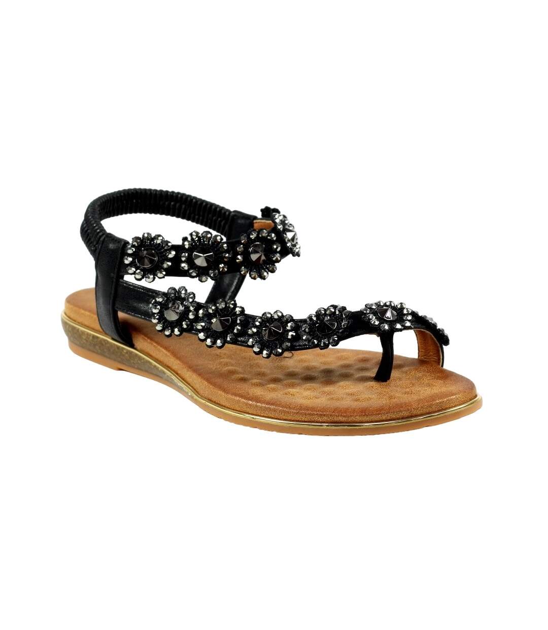 Sandales Charlotte Femme Noir Lunar-1