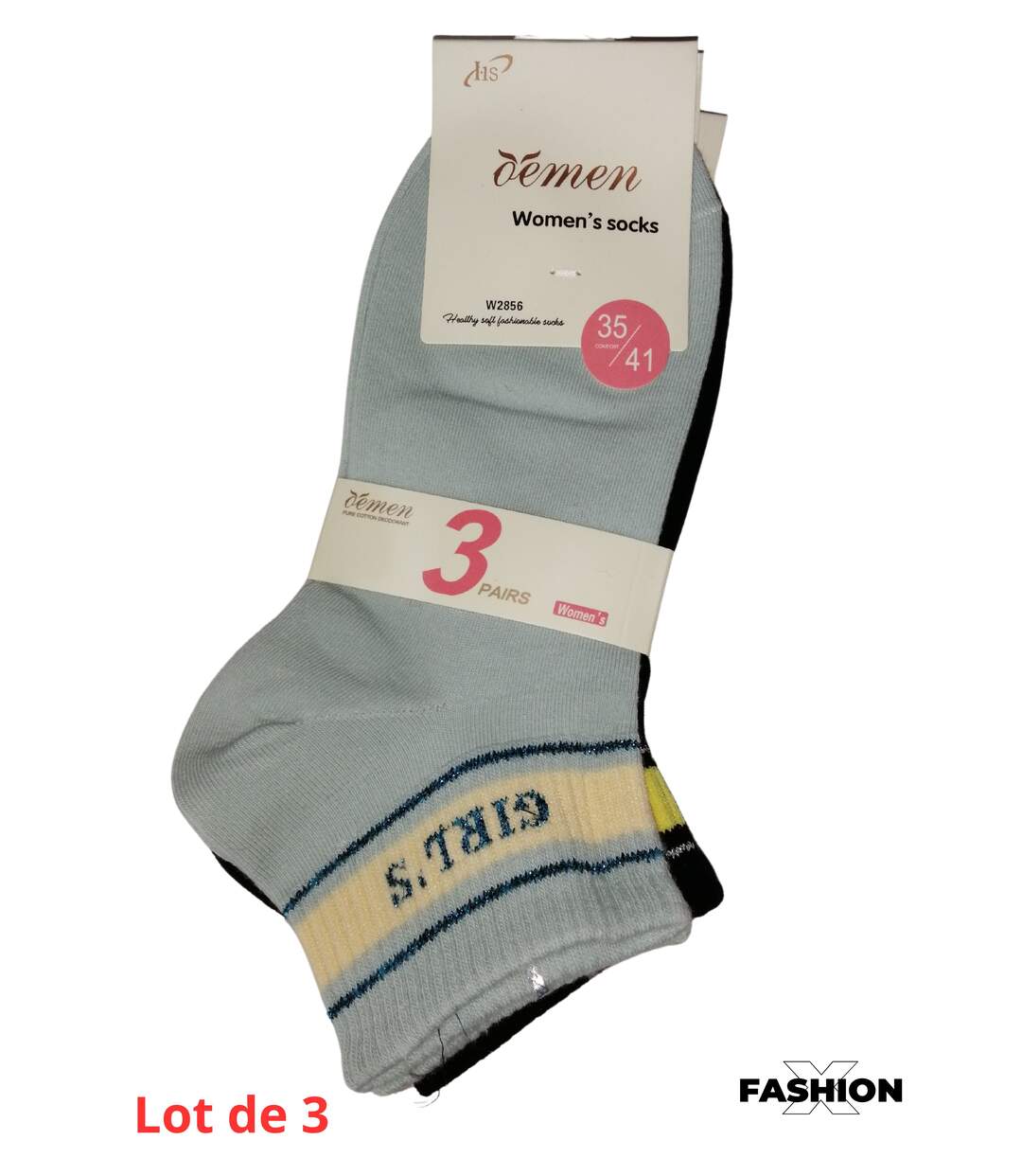 Découvrez Nos Chaussettes fantaisies Tendance Pour Femmes - lots De 3-1