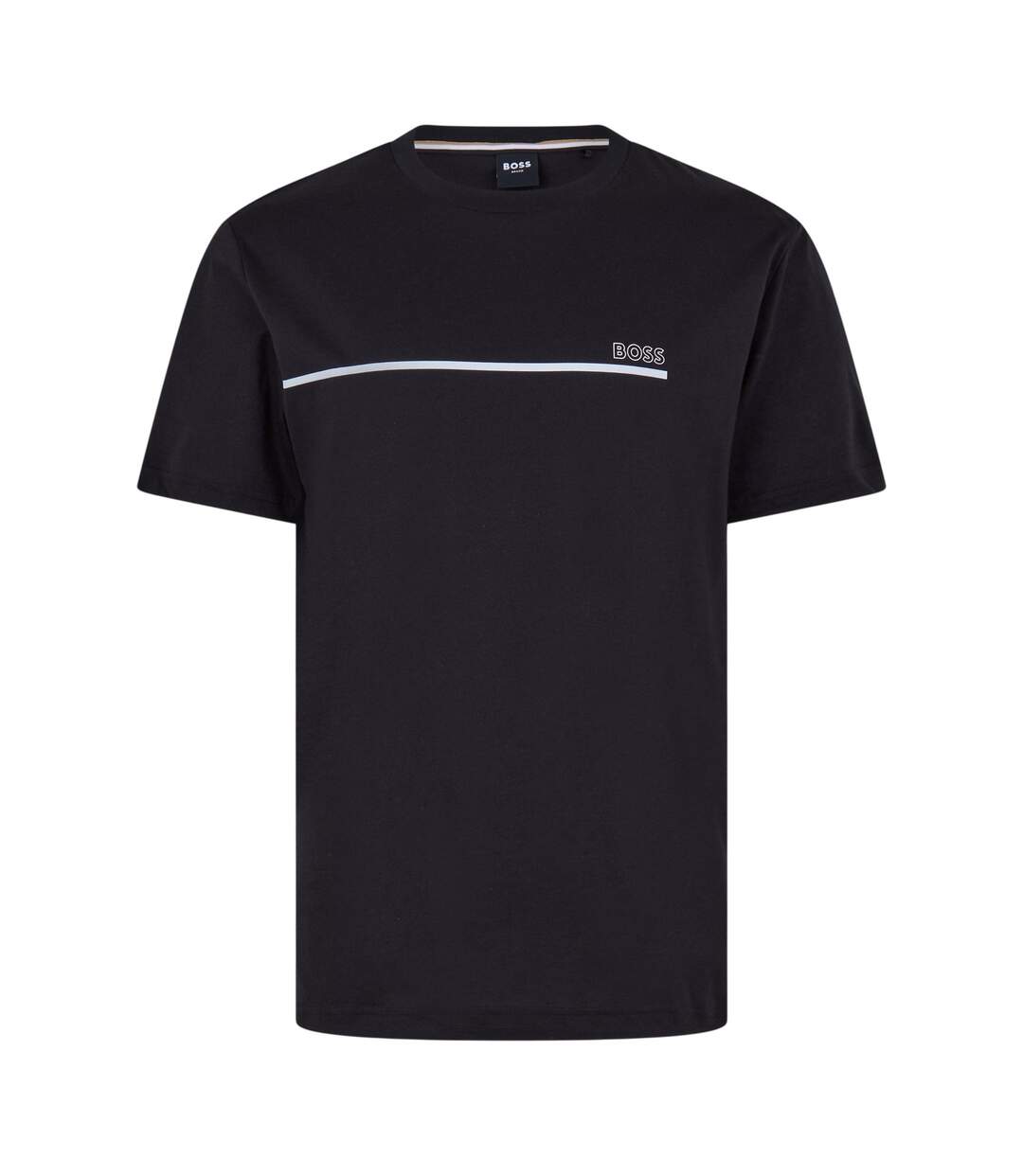 Mens Logo Regular T-shirt Black Boss-1