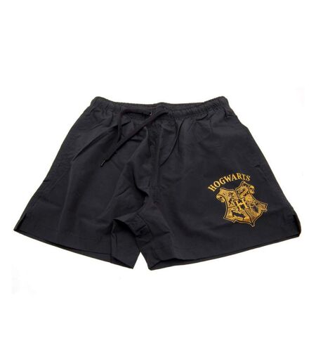 Harry Potter Mens Hogwarts Crest Swimming Shorts (Navy/Gold) - UTTA9203