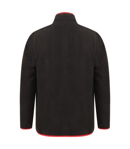 Finden And Hales Unisex Adults Micro Fleece Jacket (Black/Red) - UTPC3995