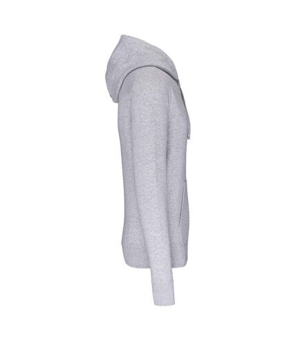 Sweat à capuche homme gris oxford Kariban