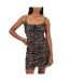 Robe Courte Femme Beige Noir Brave Soul-2