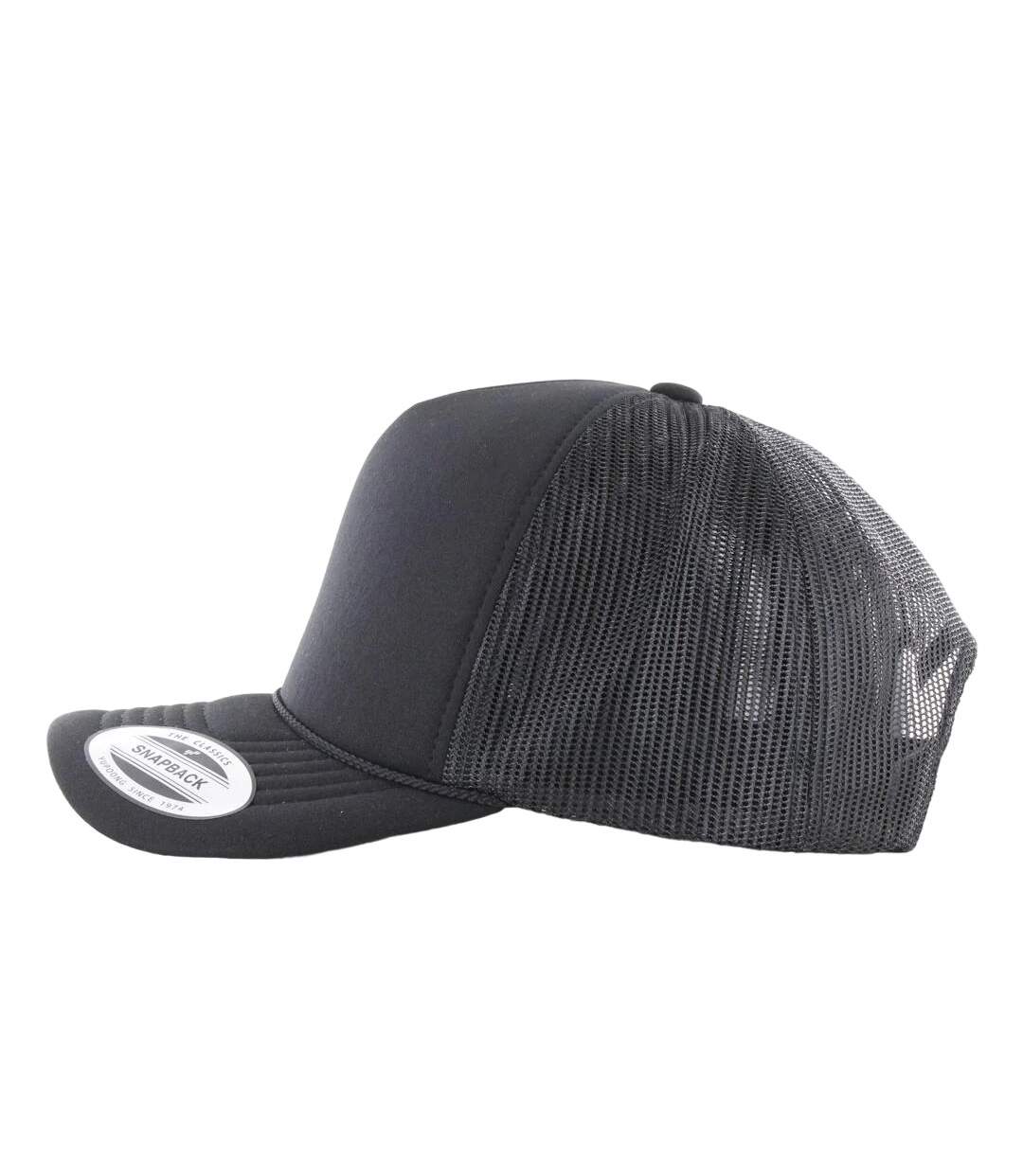 Casquette Trucker À Visière Incurvée En Mousse Noir Flexfit-3