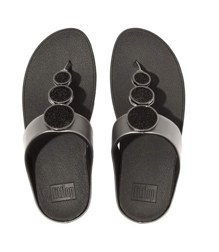 Sandales Motif/style Cercle Halo Femme Noir Étain FitFlop