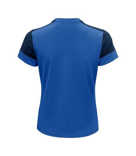 Womens/ladies T-shirt Cobalt Blue Navy Printer PRIME