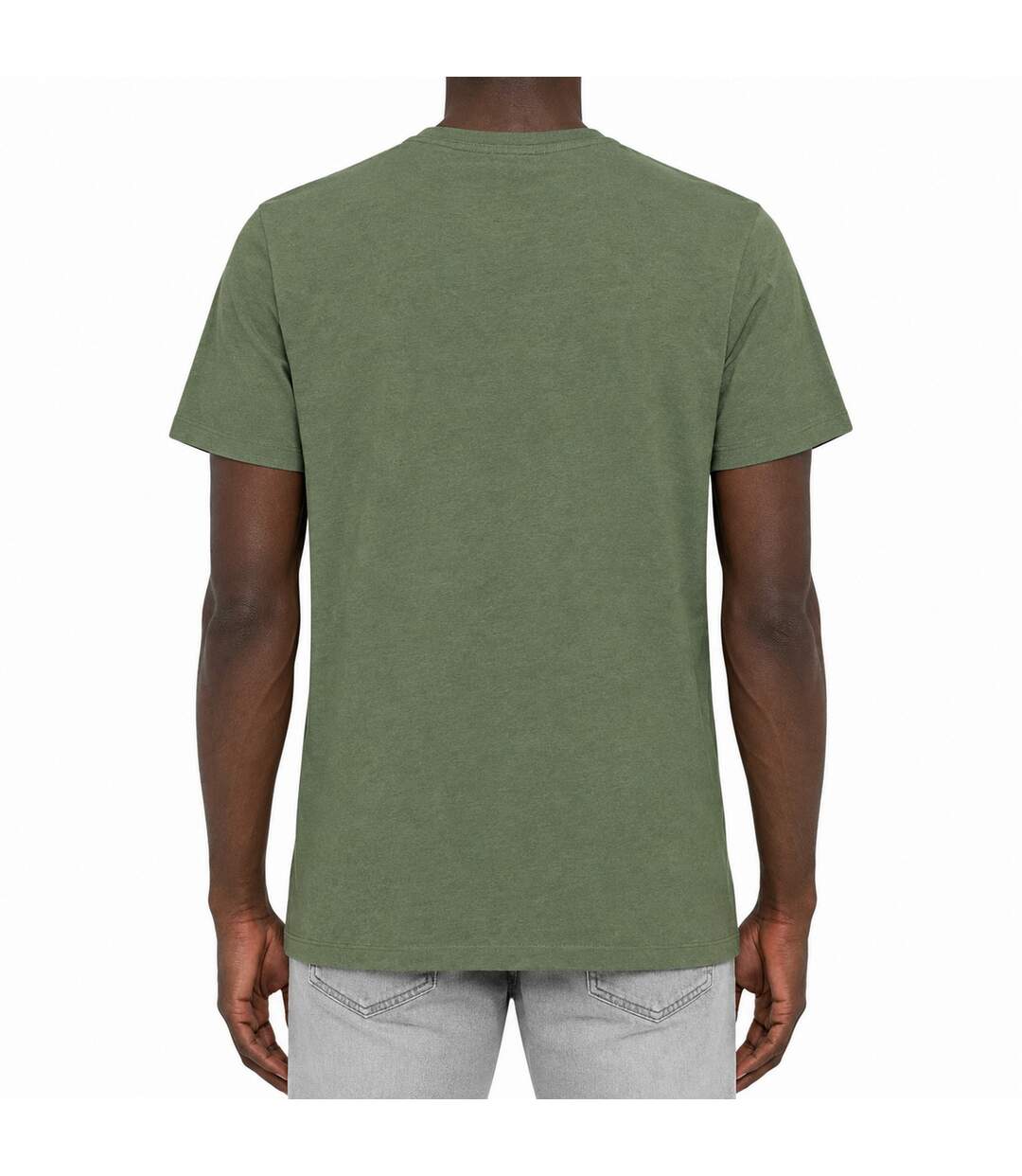 Mens Slim T-shirt Khaki Green Pepe Jeans-2