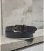 Ceinture en cuir de couleur marron homme - Sangle unique réglable - Fabrication française-2
