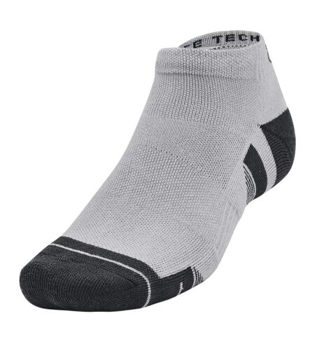 Pack Of 3  Unisex Adult Performance Tech Ankle Socks  Black Grey White Under Armour
