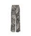 Pantalon fluide beige/noire femme jdy ebbie-1