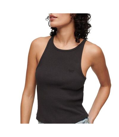 Débardeur noir femme superdry essential logo racer - l/xl
