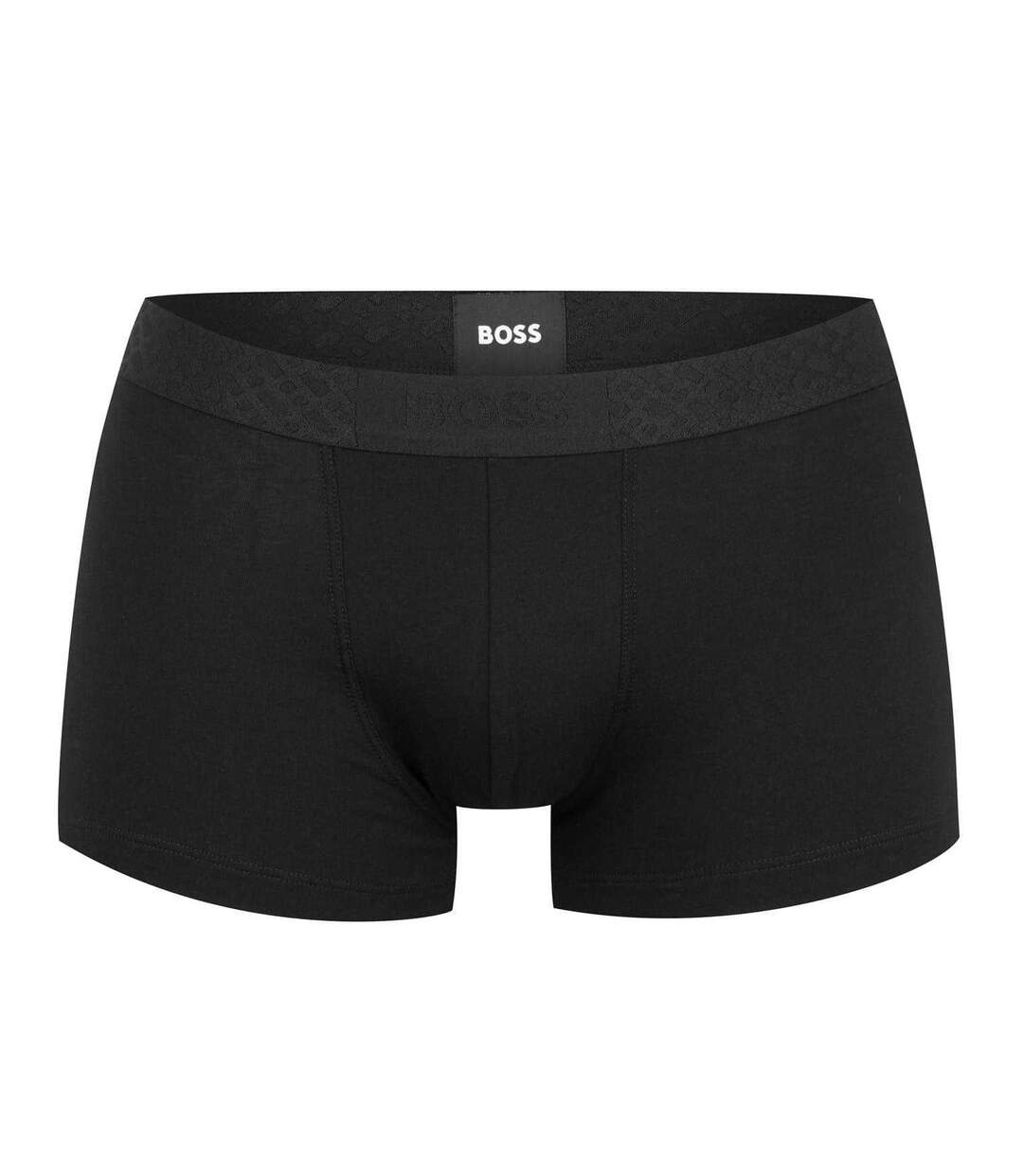 Lot De 3  Boxers Motif/style Monogramme Homme Noir Blanc Gris Boss-2