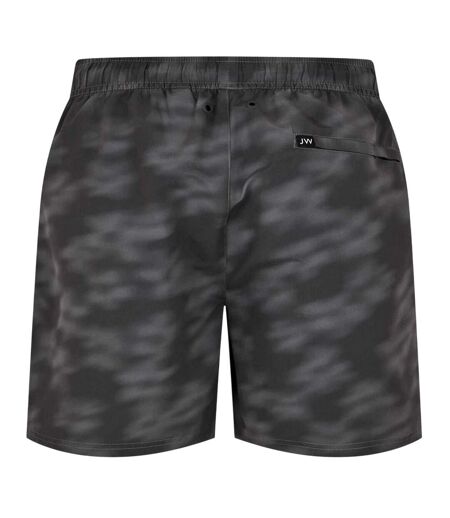 Mens Blurred Floral Regular Swim Shorts Black Jack Wills