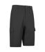 Mens delta stretch cargo shorts black Mountain Warehouse-4
