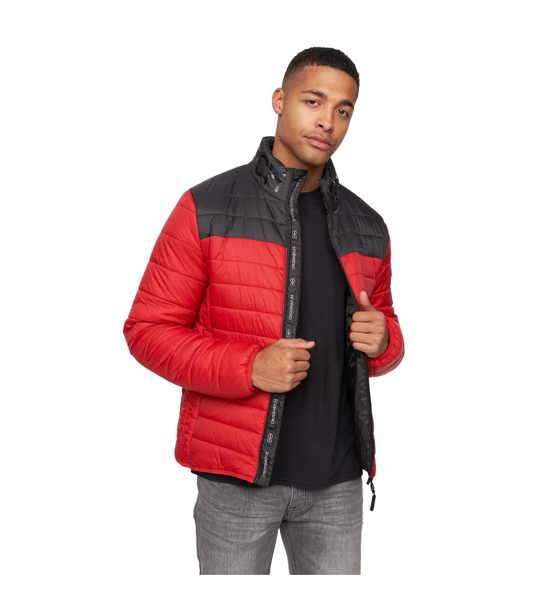 Veste presnell homme rouge Crosshatch Crosshatch