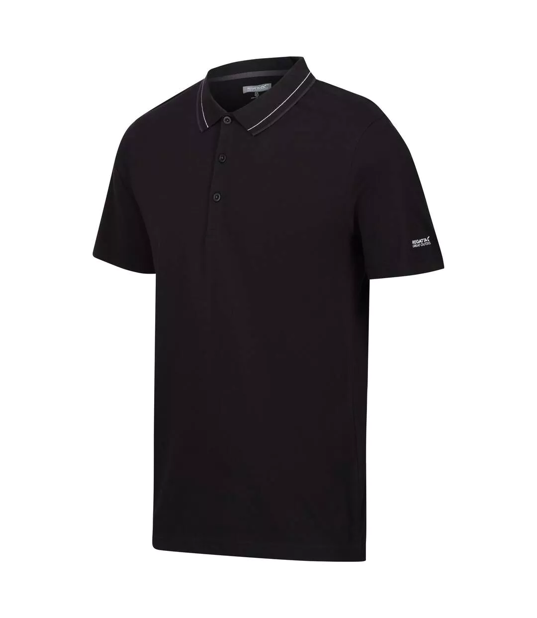 Polo Forley Homme Noir Regatta-4