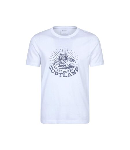 Mens Pitlochry Short-sleeved T-shirt White Mountain Warehouse