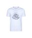 Mens Pitlochry Short-sleeved T-shirt White Mountain Warehouse-1