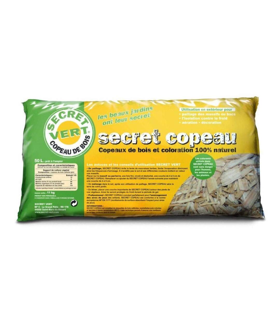 Paillis copeaux naturels 11kg Unitaire