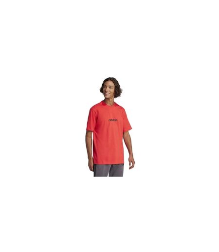 T-shirt Motif/style Linéaire Homme Rouge Orange Adidas