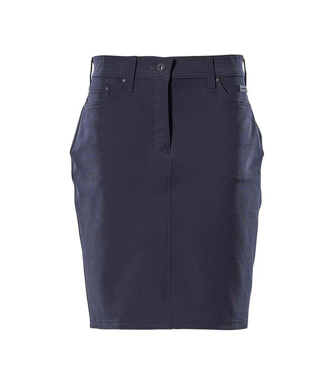 Womens/ladies Frontline Fitted Skirt Dark Navy Mascot-1