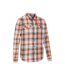 Mens trace flannel long-sleeved shirt orange Mountain Warehouse