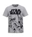 T-shirt Manches Courtes Motif/style Logo Homme Gris Star Wars-1