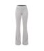 Womens/ladies Flared Yoga Pants Light Grey Marl Brave Soul-2